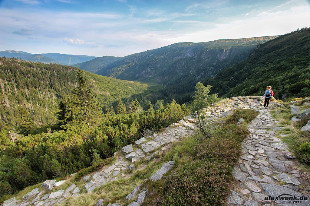 Abstieg zum Elbfall (Riesengebirge)